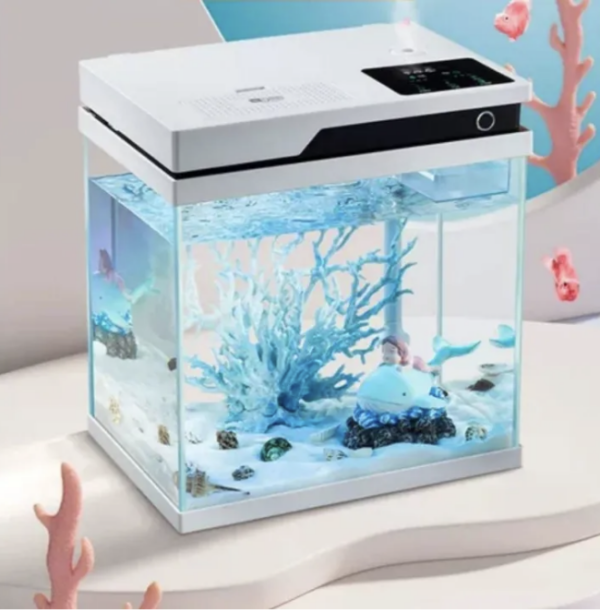 ตู้เลี้ยงปลา มีระบบกรองในตัว ตู้ปลาตั้งโต๊ะ Smart aromatherapy fish tank