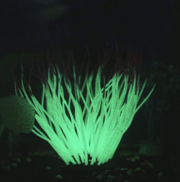 ตกแต่งตู้ปลา Luminous ปะการังประดิษฐ์เรืองแสงใน Dark Leaf Submarine Cora Fish Tank Decor - Image 2