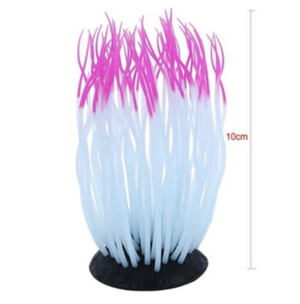 ตกแต่งตู้ปลา Luminous ปะการังประดิษฐ์เรืองแสงใน Dark Leaf Submarine Cora Fish Tank Decor - Image 4