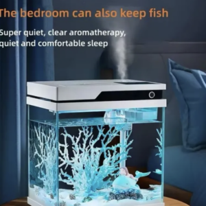 ตู้ปลาพ่นอโรม่าห้องนอน 11/14/16นิ้ว ตู้ปลาให้อาหารปลาอัตโนมัติ Smart aromatherapy fish tank